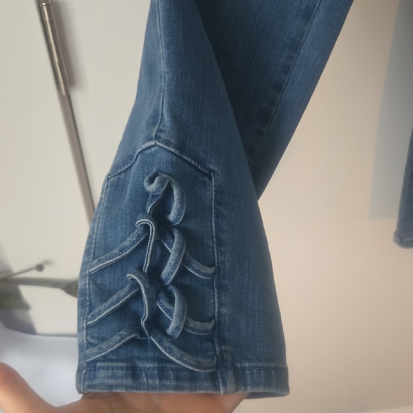 Belle by Kim Gravel Blue Jeggings Slim Fit Stretch - Picture 3 of 7